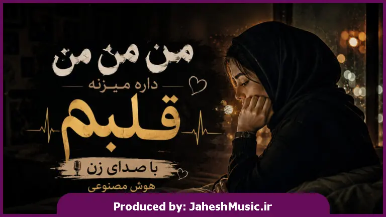 دانلود آهنگ من من من داره میزنه قلبم "هوش مصنوعی ترند اینستا با صدای زن"